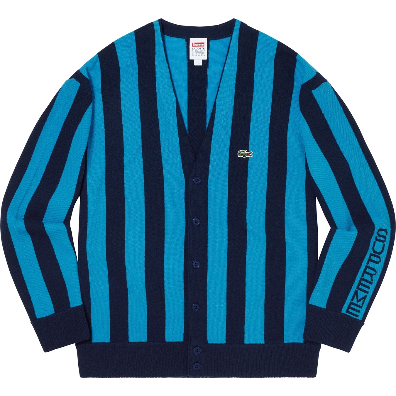 Supreme®/LACOSTE Stripe Cardigan view 4